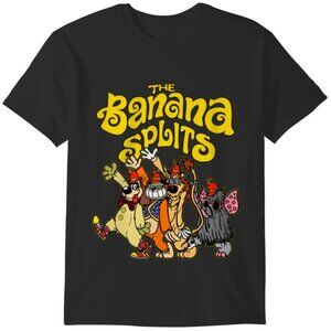 Banana Club Banana Splits Shirt Funny Cartoon Retro Graphic Humor Fan Gift Tee
